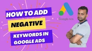 Add Negative Keywords in Google Ads Tamil