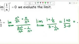 Lesson #7 Limits on Infinite Sequences M31