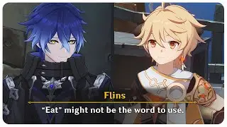 Flins Doesn't Even Eat Food?! (Cutscene) Anecdote | Genshin Impact 6.0 Luna I