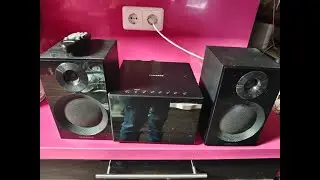 Minicadena Samsung MM-320 Cd, entrada de línea, usb y grabación 👇🏻