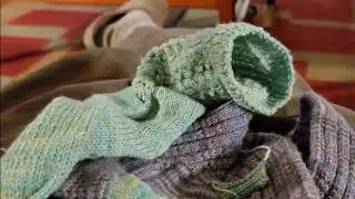 Sock Darning Techniques Take Two: Davids Sad Old Socks Finally Get Fixed