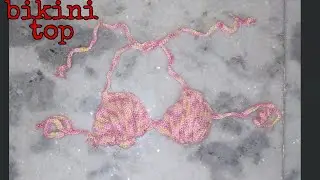 Crochet seashell bikini top for 5 yrs old baby &bull; bikini crochet &bull; bikini crop