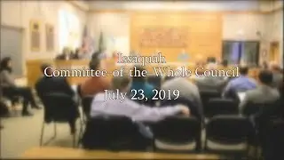 Issaquah Committee-of-the-Whole Council - July 23, 2019