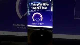 tata play fiber speed test 100Mbps #tataplay #fiber #pc