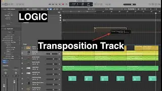 Logic Pro - Transposition Track - Проект транспонирования шага с точками транспонирования