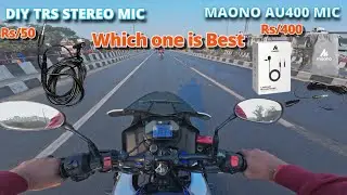 Best Motovlogging Home made diy trs stereo mic for dji action camera #djiaction4