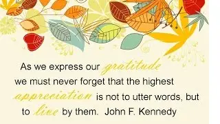 Early Thanksgiving Message to the #g1Nation