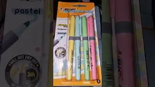 Testing BIC highlighter pens 🖊💛💚💙💗 #stationery #highlighter #pens #testing #jodievivienna