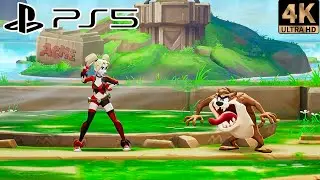Multiversus Harley Quinn Vs Taz the Tasmanian Devil Gameplay PS5 4K 60FPS