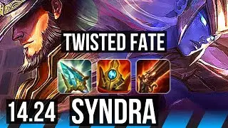 TWISTED FATE vs SYNDRA (MID) | KR Diamond | 14.24