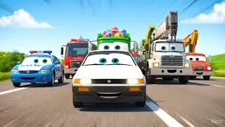 The mysterious delivery of the super team | Construction vehicle | Fire engine