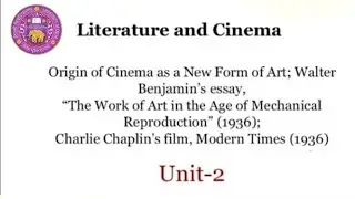 Origin of Cinema as a New Form of Art; Walter Benjamin&rsquo;s essay|| Literature and Cinema