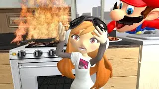 Meggy tries to cook