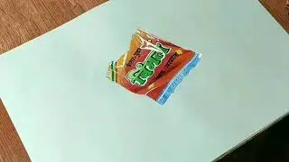 3d Drawing of a vimal pan masala handmade drawing