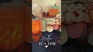 FALL TEA BAR  #fallvibes #relaxation #soothingbeats #fall #teatime #fallseason #diy #homedeor