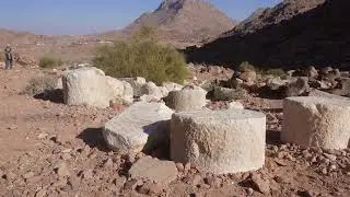Joel Explains the Altar of Uncut Stone With 12 Pillars at the Base of Mt. Sinai in Saudi Arabia