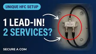 2 Separate HFC Services off 1 HFC Aerial Lead in cable. NBN Installation for a Granny Flat in Sydney