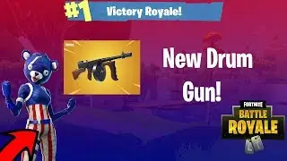 *NEW* DRUM GUN Gameplay! - Fortnite Battle Royale