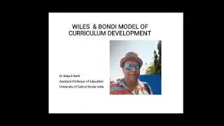 Wiles and Bondi Model of Curriculum UGC NTA _ NET Curriculum Studies B.Ed & MEd