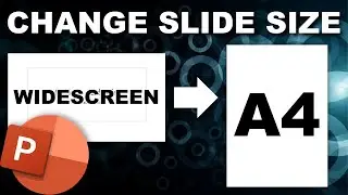 Как изменить формат слайда PowerPoint на A4 | 1-минутное руководство
