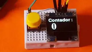 💎 Cómo hacer un contador (Pulsador + Arduino UNO + OLED display)