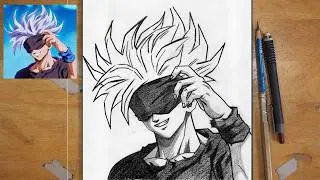 How to Draw Goku [With Mask] - Dragon Ball Drawing Easy