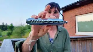 Sneak peek of my Patreon harmonica vlog: improvising freely and using an A chromatic harmonica
