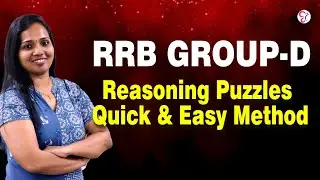 RRB GROUP D | REASONING PUZZLES &ndash; QUICK & EASY METHOD | RRB EXAM 2026