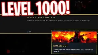 NUKED OUT RESETS LEVEL 1000 ACCOUNT in BLACK OPS 4.. (COD BO4)