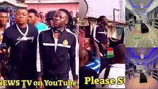 How Stonebwoy arrived for grand opening of his Bhim Mega Shop in Ashaiman