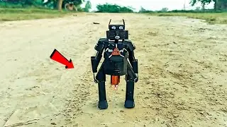 We made first rocket power flying robot  in real life by (eddy experiment )