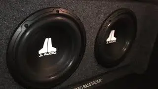 jl audio w0v3 cp210 techno bass test