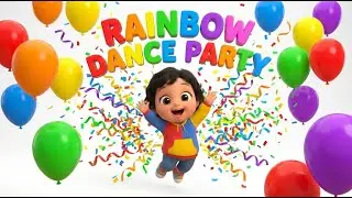 🌈 Радужная танцевальная вечеринка для детей | Веселая игра &laquo;Танцуй и замри&raquo;!