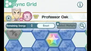 Pok&eacute;mon Masters EX Sync Grid Upgrade Mew and Professor Oak Maxed Out