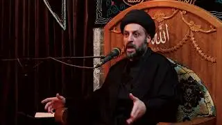 السيد احسان الحكيم \ مجلس عزاء وفاة السيدة ام البنين \دار الحاج محسن شاكر ابو علي . بغداد . الكريعات