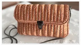 KANVAS (CANVAS) ÇANTA YAPIMI | RAFYA İPLE KANVAS ÇANTA YAPILIŞI