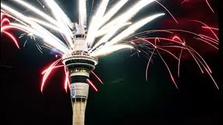 🔴 LIVE: 2024 New Year Fireworks Celebration | Auckland City View | Aotearoa New Zealand