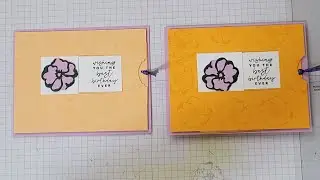 Easy sliding window card using Season of Chic
