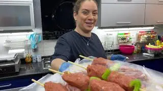 Home BBQ: Enjoying Time in Our Kitchen. (Veal, Chicken & Kebab Skewers)