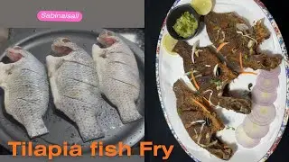 Tilapia(Jalebi)Fish Fry | Fish fry recipe | tilapia fish fry | masala fish fry recipe |