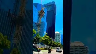 Gurugram City Drone View | Gurugram Skyline Night View | Gurgaon Cyber Hub #shorts #gurugram #status