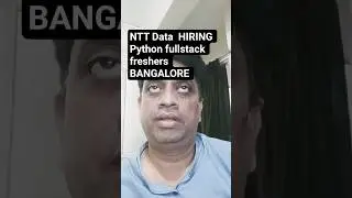 NTT DATA Python Developer Jobs 2026 | Bangalore | Apply Now