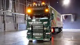 Scania V8 Verbeke Open pipe -TruckShow Douai 2018 - [HD]
