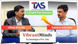 Sanket Ardalkar Secures Job at TAS India | VibrantMinds Java Course Success | Recruitment Drive Win