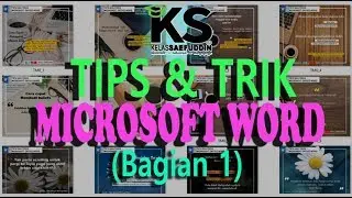 Tips Komputer untuk Pemula | Tips dan Trik Microsoft Word (Bagian 1)