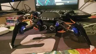 ESP32 Self-Balancing Quadruped Robot With ROS 2 Wireless Control and 3D GUI