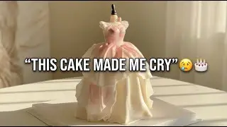 Этот торт довел меня до слез 😢 | Самый трогательный торт в виде платья 🎂✨ #торт #декорированиетортов
