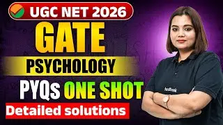 UGC NET / GATE Psychology | UGC NET/GATE Previous Year Question by Mrinalini Ma'am