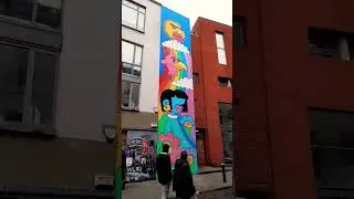 Bright street art in Dublin #shorts #realenglish #english #englishlearning #englishteacher #dublin