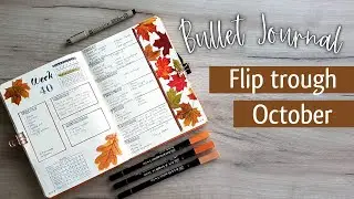 Autumn Leaves theme - My October Flip trough | 2021 BULLET JOURNAL Set up | Weekly spreads & More
